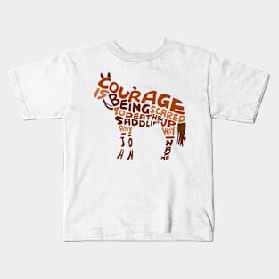 Courage Horse Kids T-Shirt